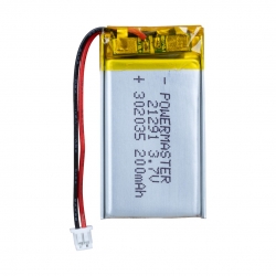 Powermaster 302035 3.7 volt 180 mah lityum polimer pil