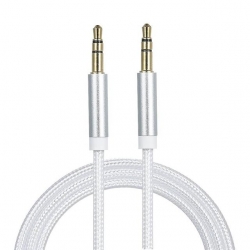 Powermaster 3.5 Mm Erkek-Erkek 1 Metre Stereo Aux Örgülü Kablo Renkli