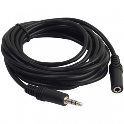 Powermaster 3.5 Mm Stereo Erkek/Dişi 5 Metre Aux Çevirici Uzatma Kablo PM-5758