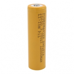 Powermaster 3.7 Volt 1200 Mah 18650  Başlıklı Şarj Edilebilir Tekli Pil