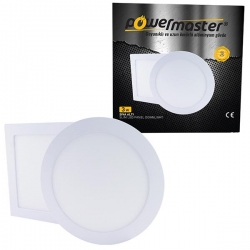 Powermaster 3 watt siva alti 6500k beyaz yuvarlak 70 mm slim led-eco spot panel