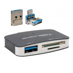 Powermaster 3in1 usb-c otg combo usb 3.0 hub+kart okuyucu 3in1