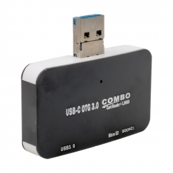 Powermaster 3in1 usb-c otg combo usb 3.0 hub+kart okuyucu 3in1