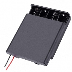 Powermaster  4'Lü AA Kapaklı Switch'li Pil Yuvası (IC-233F)