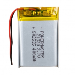 Powermaster 502535 3.7 volt 500 mah lityum polimer pil