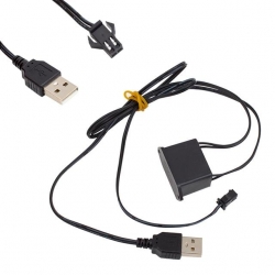 Powermaster 5 Metre 5 Volt USB Adaptörlü Neon Parlak (Florasan) Yeşil İp Aydınlatma PM-6083