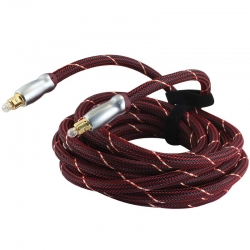 Powermaster 5 metre metal kutulu 1. kalite gold uçlu optik kablo