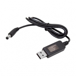 Powermaster 5V-12V USB To DC 5.5*2.5Mm Kablo (12 Volt 1 Amper)