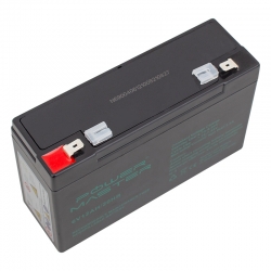 Powermaster 6 volt - 12 amper akü (150 x 50 x 94 mm)
