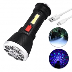 Powermaster cl-w09 9+1 ledli mini disko toplu şarjli el feneri