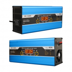 Powermaster dc-1240a 12 volt max 40 amper digital ekranli  akilli kuru - asit - jel akü şarj cihazi