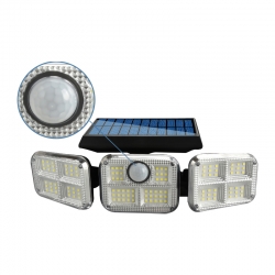 Powermaster fl-1727 sensörlü 3 kademeli 120 ledli solar lamba