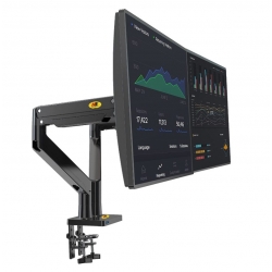 Powermaster g32 22 - 32 amortisörlü stand çift kol lcd-led monitör tutucu stand aski aparati