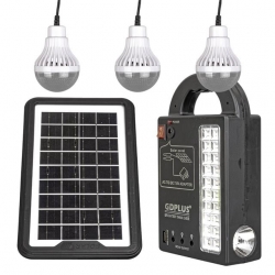 Powermaster GD-999 Lamba + Powerbank + Işıldak Solar Aydınlatma Seti