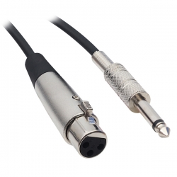 Powermaster hazir 5 metre mikrofon ara kablosu (6.3mm gitar erkek - canon xlr dişi)