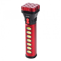 Powermaster hb-707-2 9+4 ledli solar + şarjli el feneri