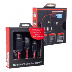 Powermaster hc-18 mhl kit samsung s5 hdmi tv bağlanti kablosu