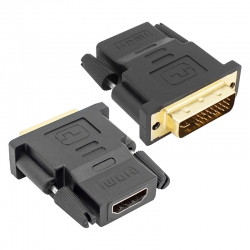 Powermaster hdmi dişi - dvi erkek 24+5 pin gold çevirici jack