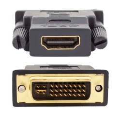 Powermaster hdmi dişi - dvi erkek 24+5 pin gold çevirici jack