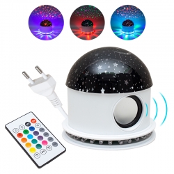 Powermaster hx-602 6 watt bluetooth destekli animasyonlu hoparlör gece lambasi