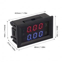 Powermaster ic278b dijital volt-ampermetre dc 0-100v 0-10a
