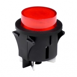 Powermaster IC-180G Anahtar Basmalı 4 Pin Kalıcı Yuvarlak 25 Mm