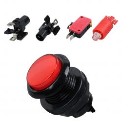 Powermaster ic-180j-1 atari butonu 12v ledli kafa çapi 24mm delik çapi 24mm