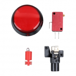 Powermaster ic-180j-1 atari butonu 12v ledli kafa çapi 32mm delik çapi 24mm