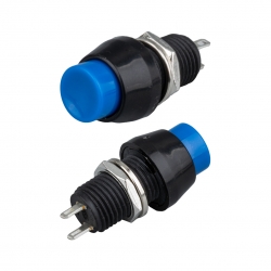 Powermaster ic-191 mavi 2p basmali on/off anahtar buton ø10mm ds-450