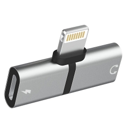 Powermaster iphone lightning şarj ve kulaklik çevirici adaptör jack