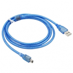 Powermaster İpod Şarj Aleti Kablosu 5 Pin Geniş 1.5 Metre Şeffaf