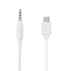 Powermaster micro usb to aux 4 boğum 80 cm kablo