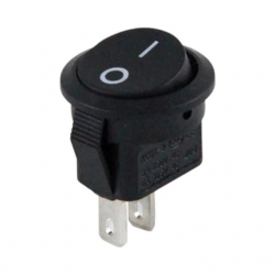 Powermaster Mini Yuvarlak 2 Pin Işıksız ON-OFF Anahtar IC-134E