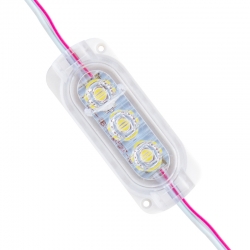Powermaster modül led 12v 0.6w soğuk beyaz 2835 65x25 mm ip65 120lm 160 derece