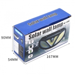 Powermaster mx-118b cob ledli hareket sensörlü solar duvar lambasi