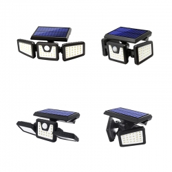 Powermaster mx-w771a sensörlü 3 modlu 74 ledli solar aydinlatmali duvar lambasi