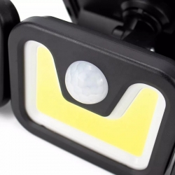 Powermaster mx-w771b sensörlü 3 modlu 90 cob ledli solar aydinlatmali duvar lambasi