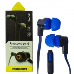 Powermaster nw-349 yassi kulak içi kulaklik ( mavi*sari*turuncu )