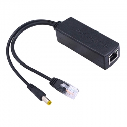 Powermaster pd48v ip kamera poe kablosu aktif poe enjektör splitter (in:dc48v-57v out ieee802.3af-at max:12v2a)