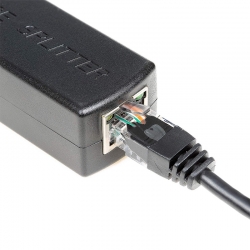 Powermaster pd48v ip kamera poe kablosu aktif poe enjektör splitter (in:dc48v-57v out ieee802.3af-at max:12v2a)