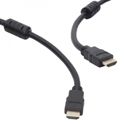 Powermaster plastik düz siyah 5 metre poşetli hdmi kablo