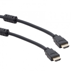 Powermaster plastik düz siyah 5 metre poşetli hdmi kablo