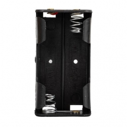 Powermaster Plastik Siyah Pil Yuvası 2'Li AA (IC-233A)