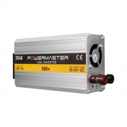 Powermaster pm-11148 12 volt - 500 watt modified sinus inverter (10-15v arasi-220v ac)