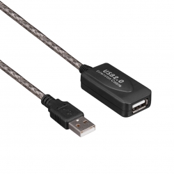 Powermaster pm-11426 usb 2.0 15 metre şeffaf usb uzatma kablosu