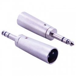 Powermaster pm-1207 canon erkek 6.3 mm stereo erkek metal çevirici jack (w-215)(xrl)