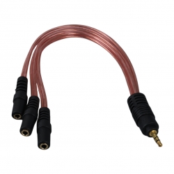 Powermaster pm-12283 3.5mm stereo 3x dişi kulaklik çoklayici (3 boğumlu - 20 cm)