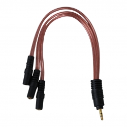 Powermaster pm-12283 3.5mm stereo 3x dişi kulaklik çoklayici (3 boğumlu - 20 cm)