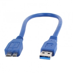 Powermaster pm-12900 usb 3.0 mavi 30 cm data micro usb kablosu