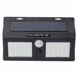 Powermaster pm-14616 sensörlü çiftli 40 ledli solar led duvar tipi aplik
